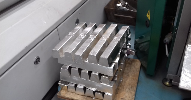 Recovered lead free solder bars